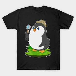 Penguin Detective Magnifying glass T-Shirt